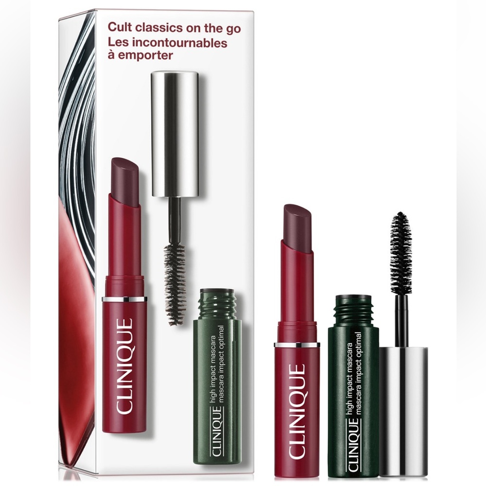 NWT Clinique
2-Pc. On The Go Black Honey & High-Impact Mascara Makeup Duo